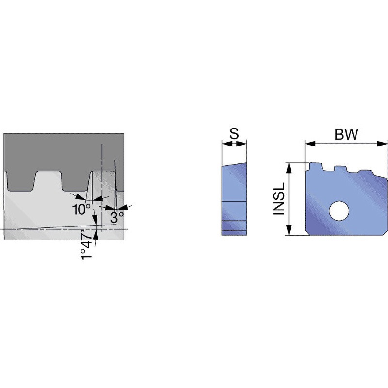 CR-5B75-3I AH725 ねじ切り用チップ CR-B-I タンガロイ AH725製