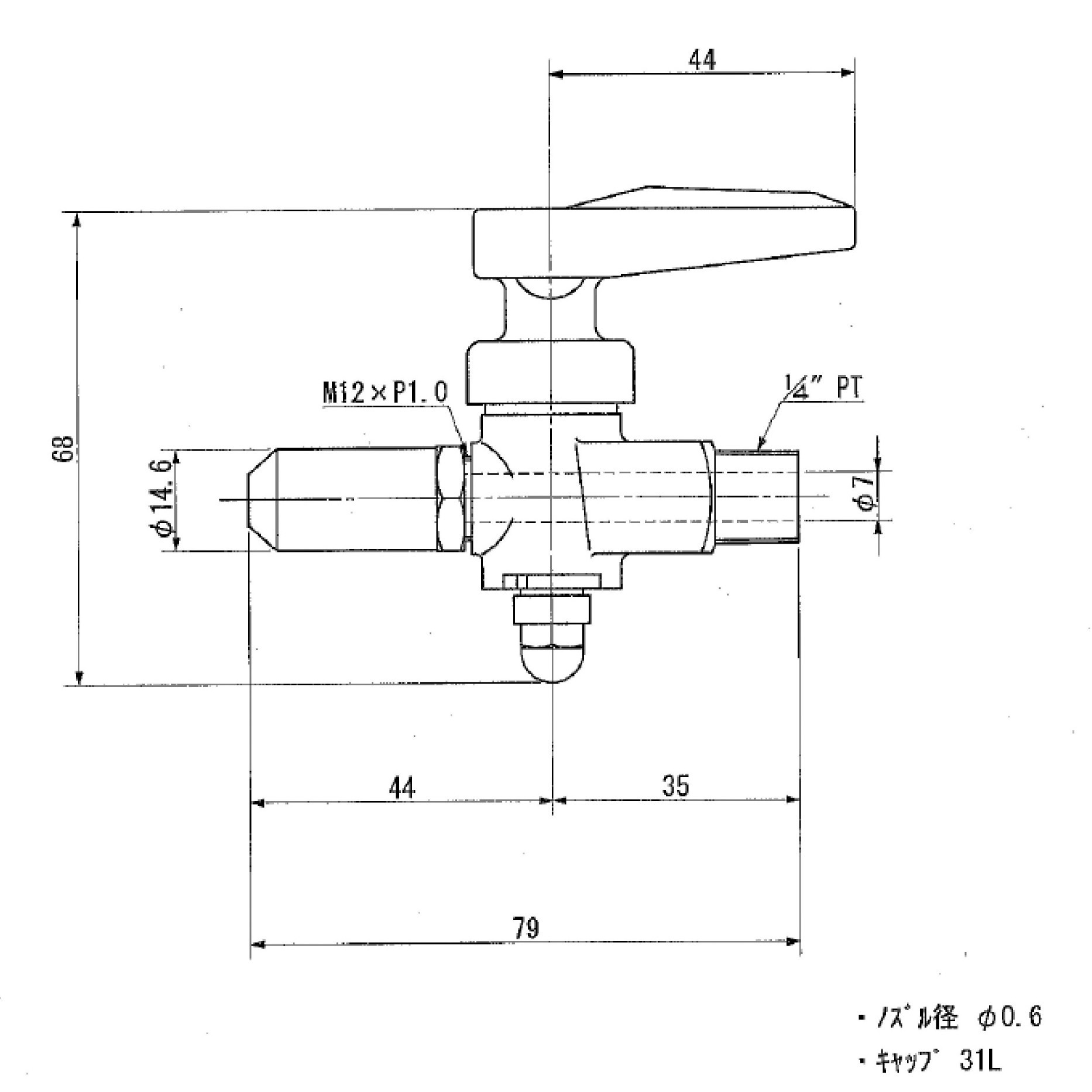 TO-827 1/4レンジコック 1個 SUGICO(スギコ) 【通販モノタロウ】