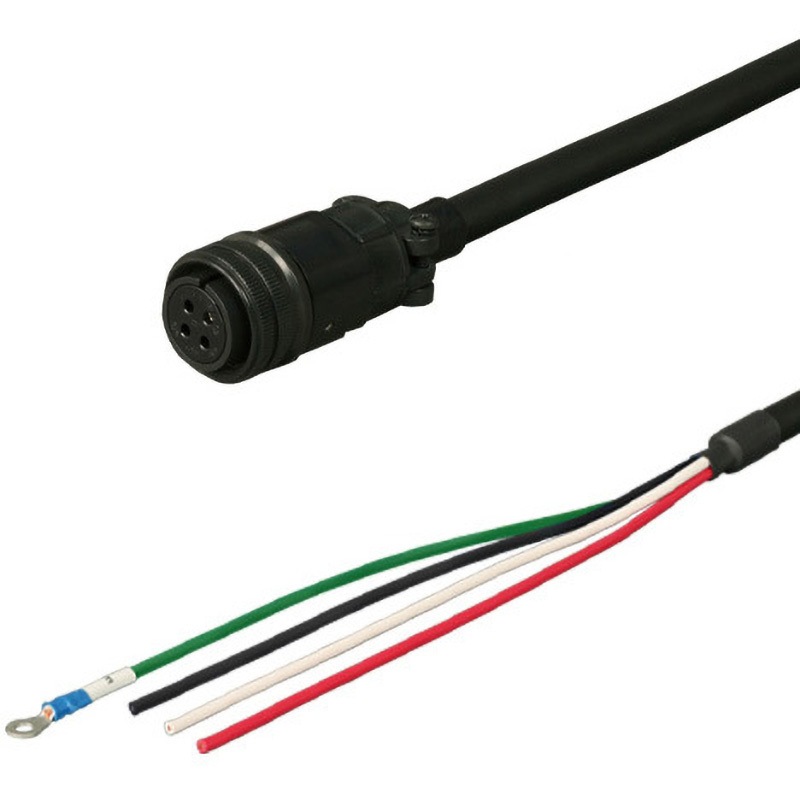 DSVPWMR-S412N-008 三菱電機J5対応電源ケーブル<中継><アンプ側に接続><固定> ダイヤトレンド 長さ8m  DSVPWMR-S412N-008
