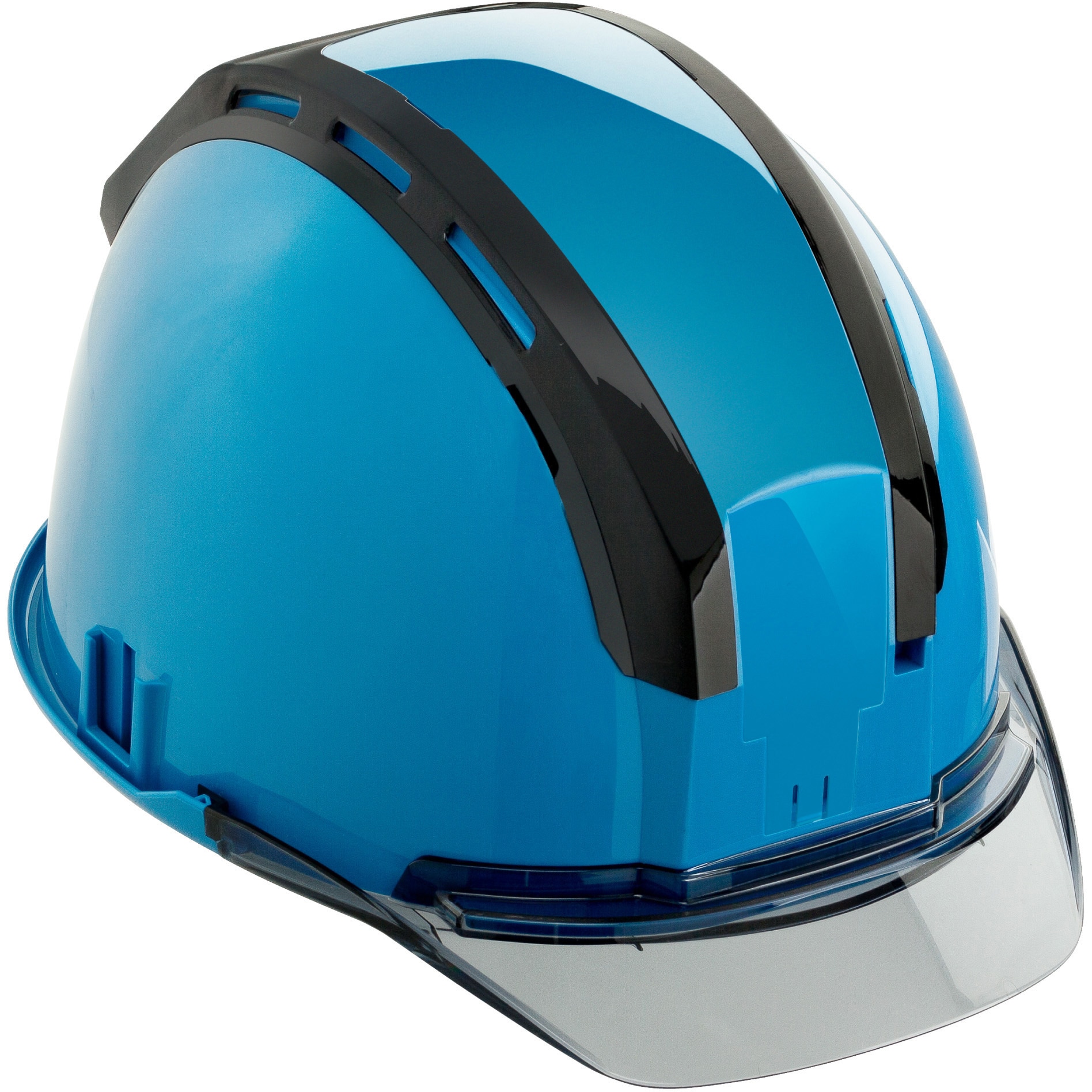 HSBLCSB セフメット(セフ取付溝付ヘルメット) タジマツール(TJMデザイン) 衝撃吸収ライナー有 通気孔有 ブルー   HSBLCSB 5,544円