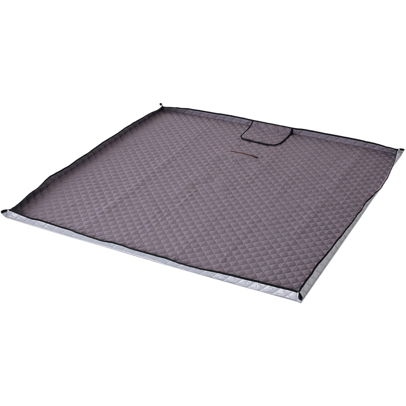 ひな様　ackaグレー HAB-2020SP(AG) レジャーシート ピクニックシート 厚手 大判 YAMAZEN