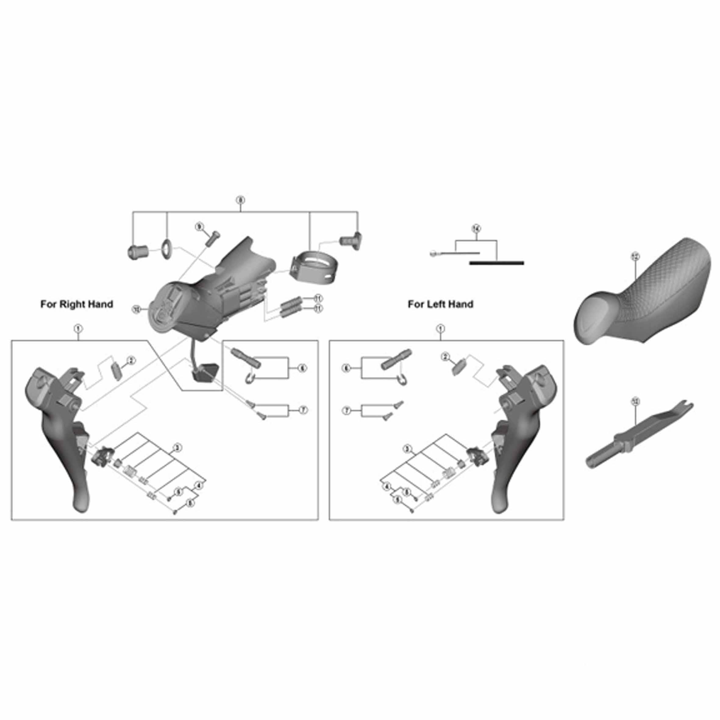 Y0E398010 ST-R8050 メインレバー組 左 1個 SHIMANO(シマノ) 【通販