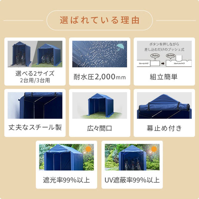 YKSH-3(NV) サイクルハウス 1個 YAMAZEN(山善) 【通販モノタロウ】