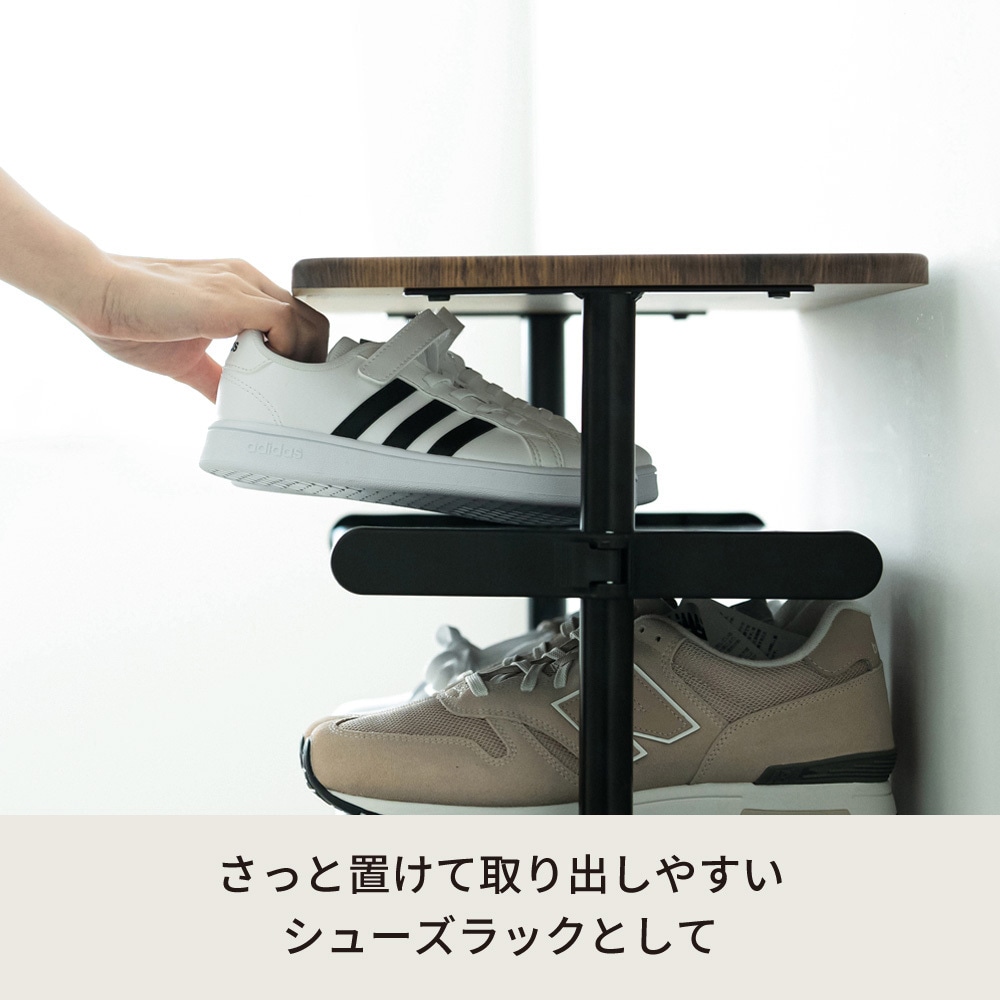 新品　本土送料無料　ワンタッチ式可動棚ラック フィット　ウッド ワンタッチ式可動棚ラック フィット 大理石 木目 家具 インテリア