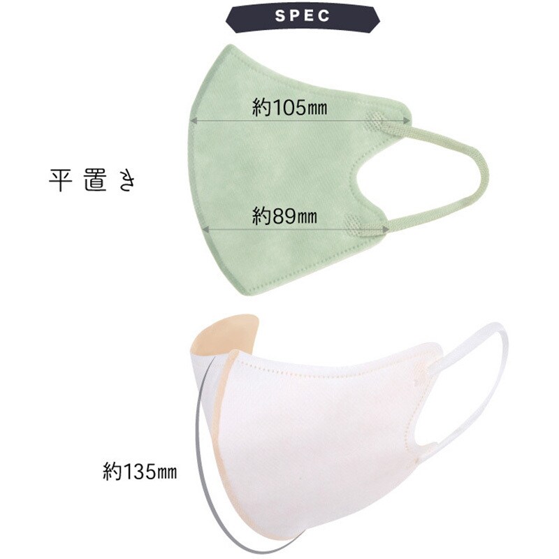 msk-030 KaitekiAir 子供用 3D立体設計 高品質 冷感マスク 接触