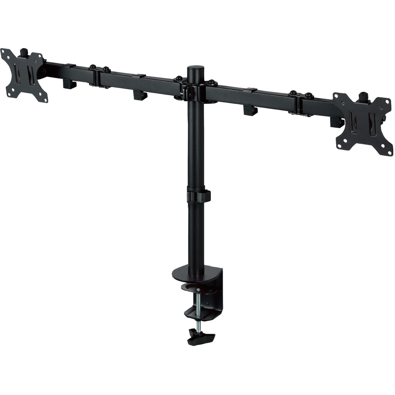 DPA-DL03BK モニターアーム デュアル 2画面 ロング ディスプレイ 【13～32インチ】 耐荷重8kg(×2) ブラック 1個 エレコム 【通販モノタロウ】