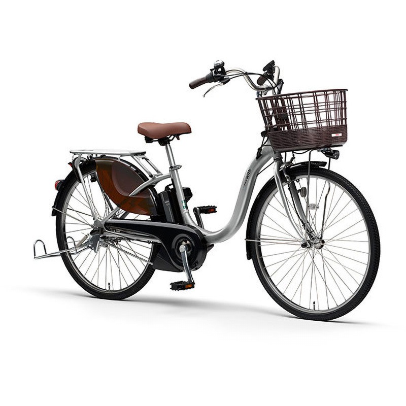 YAMAHAヤマハ電動アシスト自転車26インチ ブラウン綺麗 電動アシスト自転車 PAS With 26インチ マットナチュラル