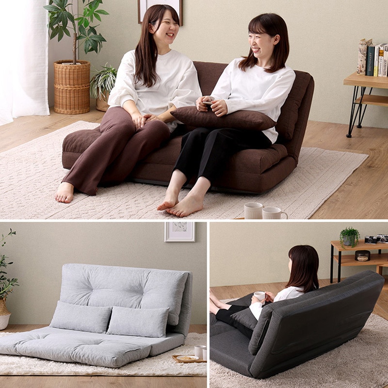 F3W-110-BR 2人掛け 110cm幅 3way ソファ【Paljon-パルヨン-】 ホーム