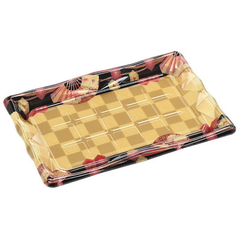 3-8 扇市松金 氷河 本体 1ケース(10枚×40袋) エフピコ 【通販モノタロウ】