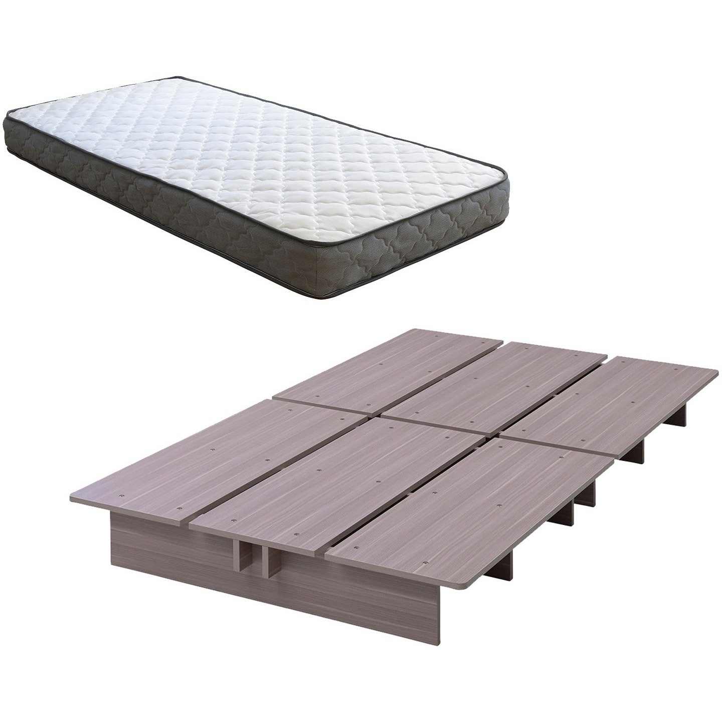 SPM-S+SSB-1200S(MBR) 頑丈 ローベッドフレーム 選べるマットレスセット YAMAZEN(山善) シングルサイズ