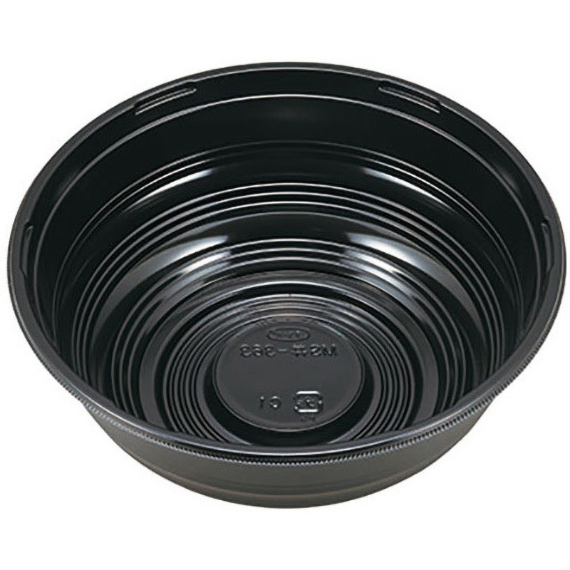 363 黒 MS丼 本体 1ケース(50枚×12袋) エフピコチューパ 【通販モノタロウ】