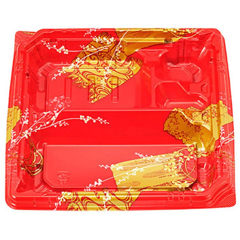 カチ楽19-19-1 ひより赤 本体 エフピコチューパ 赤色  1ケース(50枚×12袋)