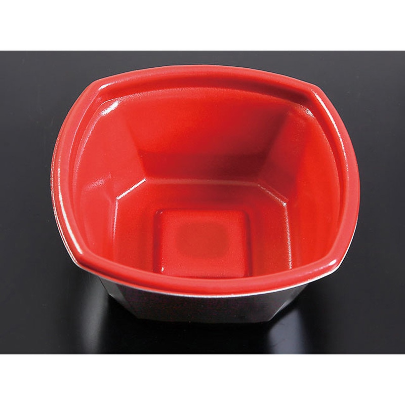 8 耐熱赤黒 Kランチ 本体 ケーピープラテック 黒色