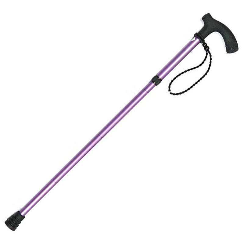 折りたたみ調節式杖「るんるん」/パープル/- 1本 マルトク 【通販モノタロウ】