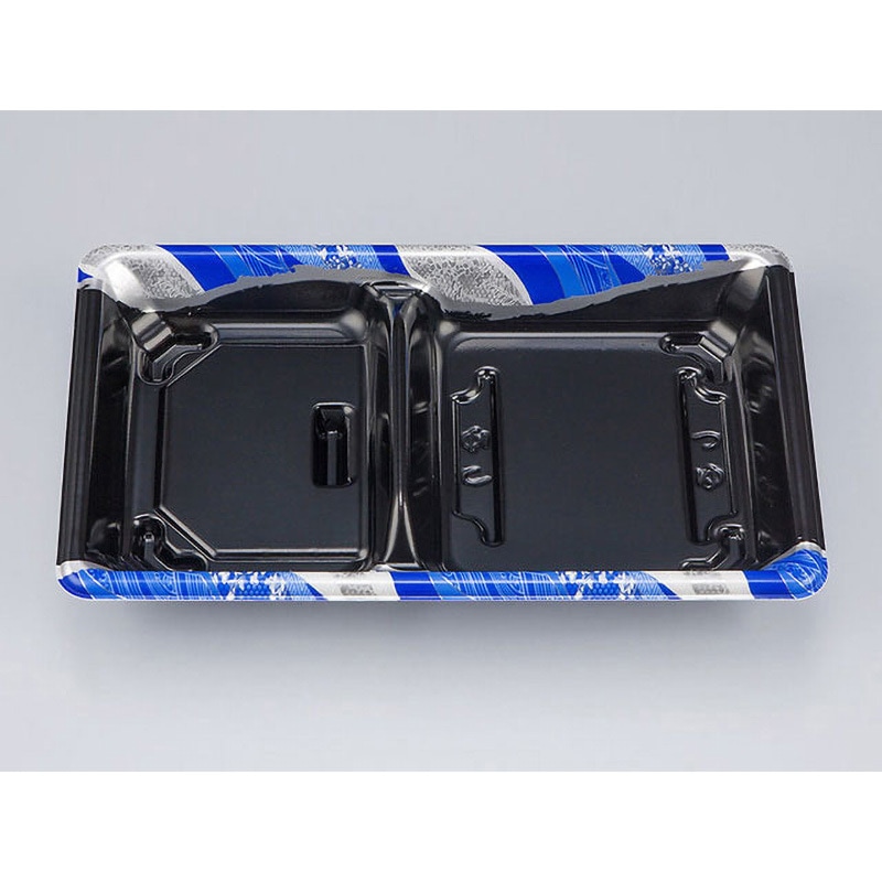 57 豊潤青銀 SF弁当 本体 シーピー化成 青色 1ケース(50枚×12袋)
