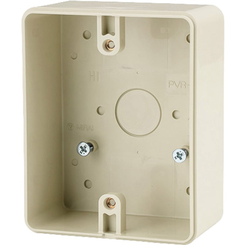 PVR-W0BCJ 露出スイッチボックス(防水コンセント用) 1個 未来