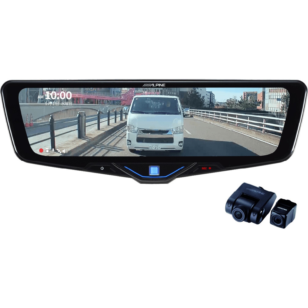 DVR-DM1046A-OC ドライブレコーダー搭載10型デジタルミラー[車外用リアカメラ] 1台 ALPINE 【通販モノタロウ】