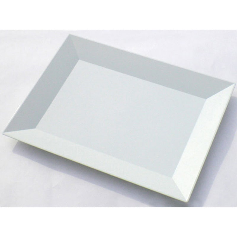 (大)白磁 角皿 1ケース(10枚×8袋) ニシキ 【通販モノタロウ】