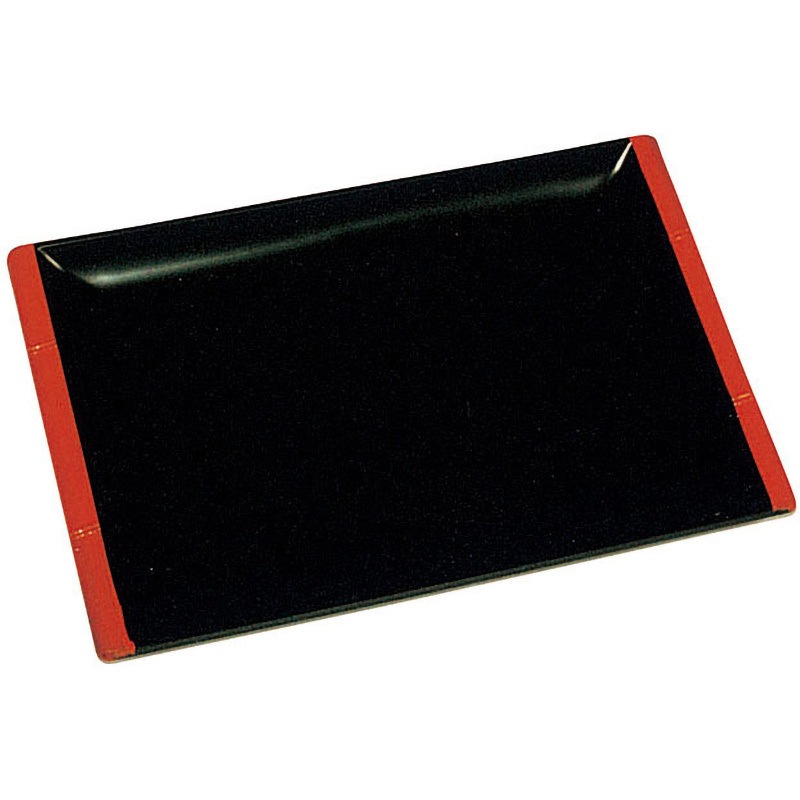 (特大)赤フチ 長角皿 1ケース(10枚×5袋) ニシキ 【通販モノタロウ】