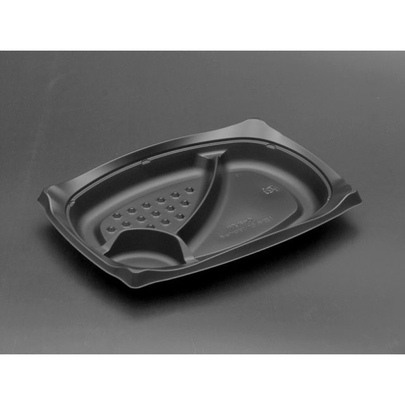 10中皿1 黒 饗ロマン リスパック 黒色  1ケース(50枚×12袋)