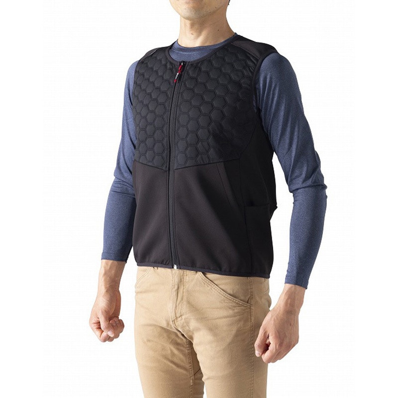 絶対的な信頼 NC-5141/ブラック/4L Nヒートベスト服本体 NSP 発熱・防寒 安全・保護用品