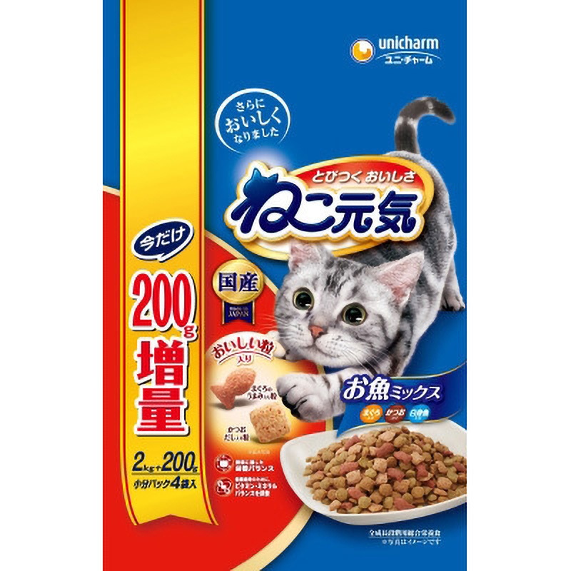 63662 ねこ元気 1個(2kg) ユニ・チャーム 【通販モノタロウ】