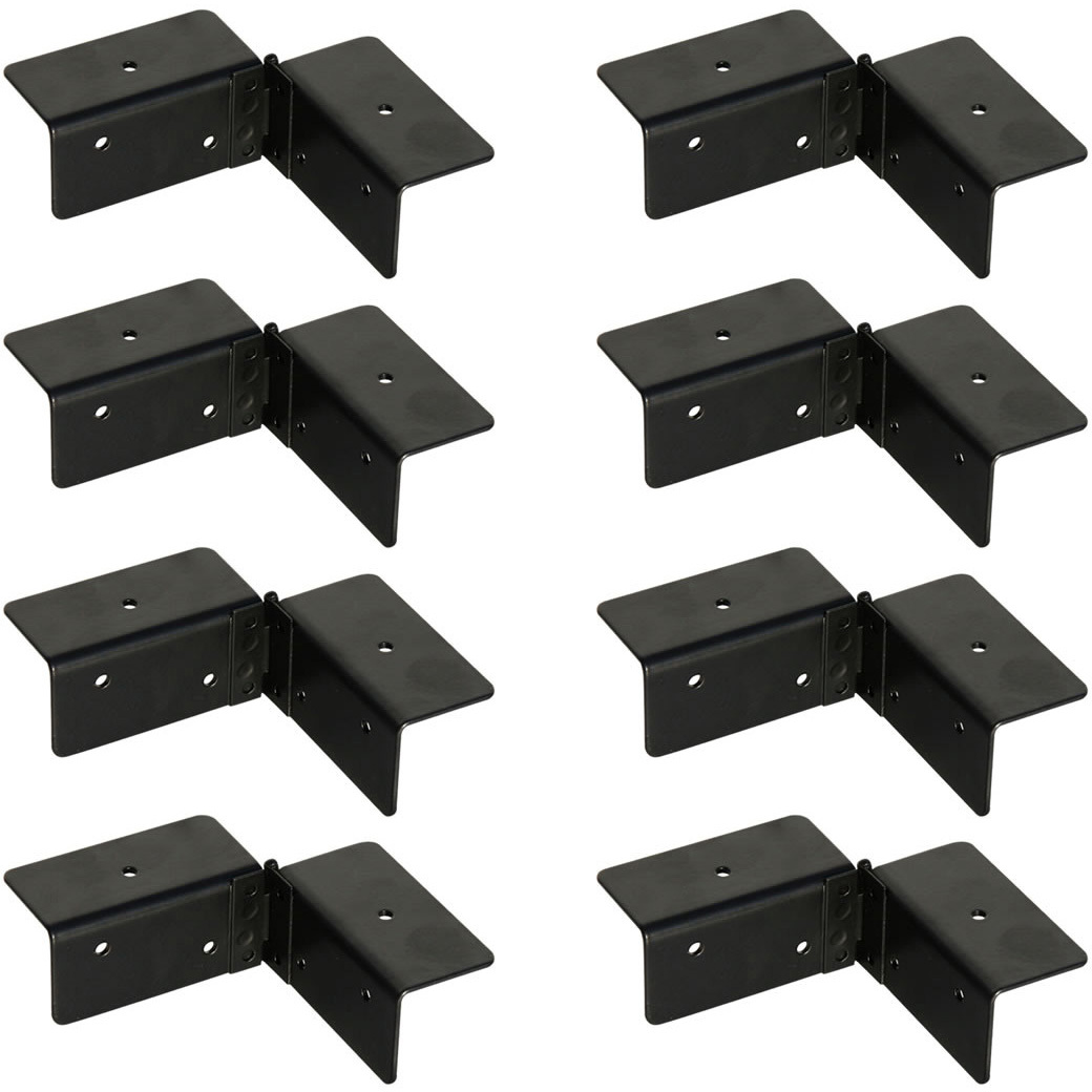 S-LVCN16-8P ラティス・フェンス用コーナー連結用金具 1セット(8