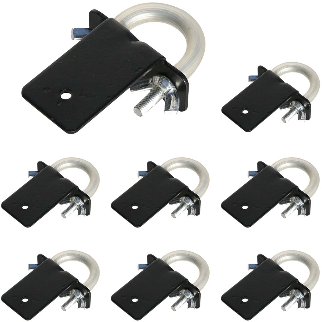 S-LVKT35-8P ラティス・フェンス壁面用固定金具(リング型上部) 1セット(8個) 住まいスタイル 【通販モノタロウ】