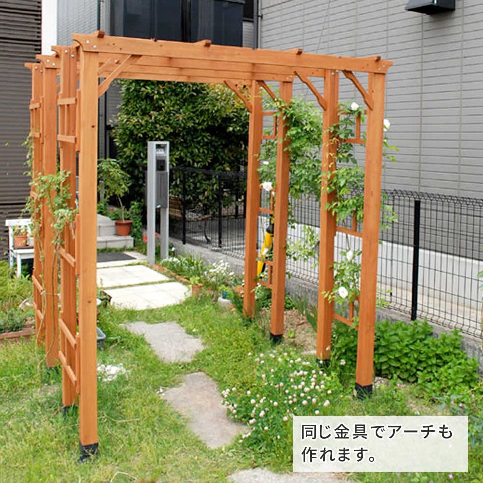 【6個セット＋あて木1個付】 土中用支柱固定金具 6個セット＋あて木1個付】 土中用支柱固定金具