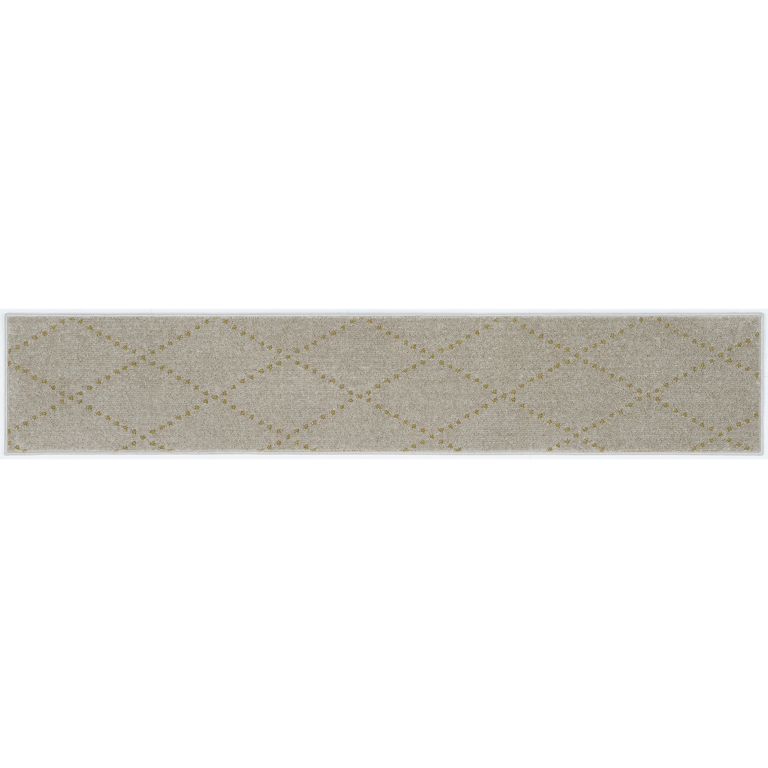 132-85750 ラグマット Ponto(ポント) スミノエ ベージュ色 寸法45×240cm  132-85750