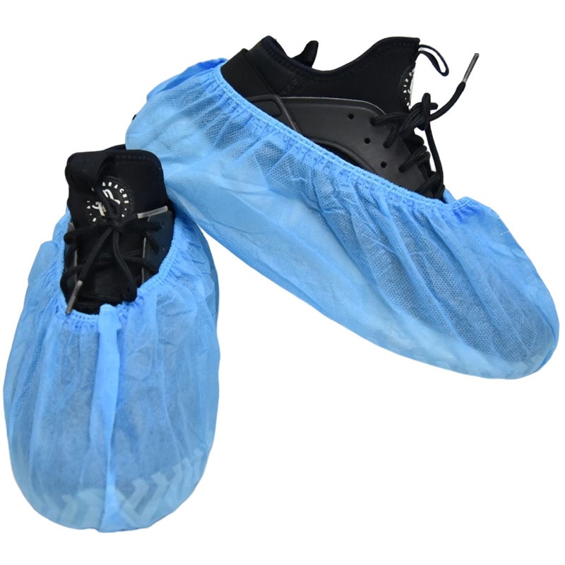 J2496-BL 不織布使い捨てシューズカバー セーフラン安全用品 左右兼用