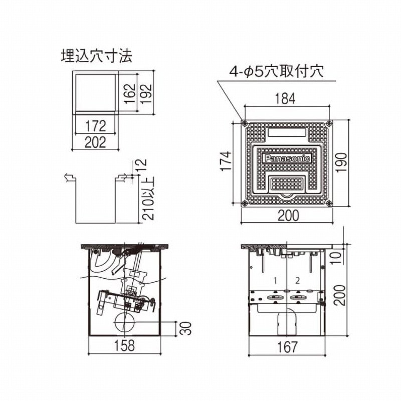 NK39262Z フロアコンセント 1台 Panasonic(パナソニック) 【通販
