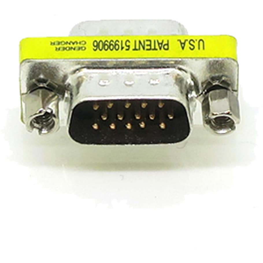 OP8944 VGA中継コネクタ 変換名人 シルバー色 オス-オス OP8944