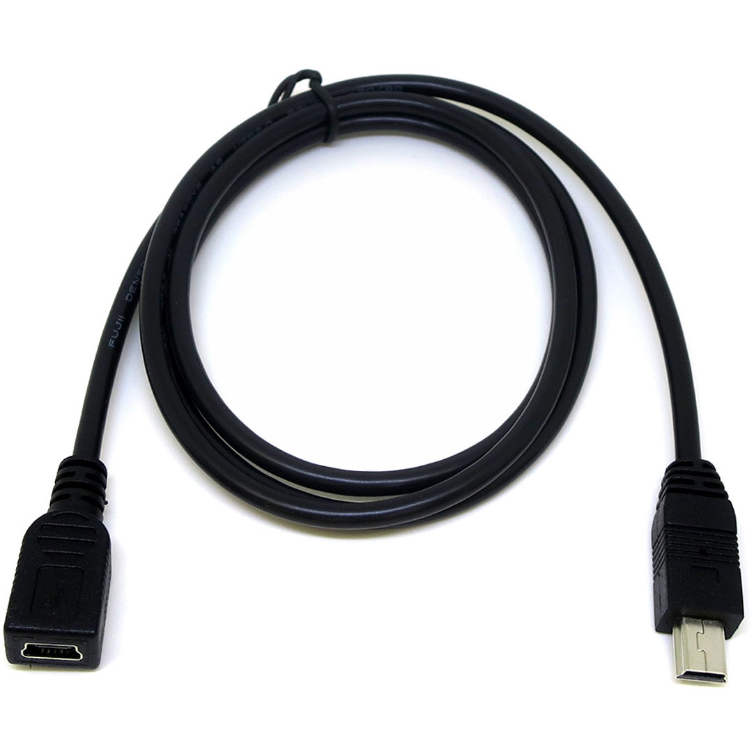 CA7428 USBケーブル 変換名人 オス - メス ブラック色 シールドあり