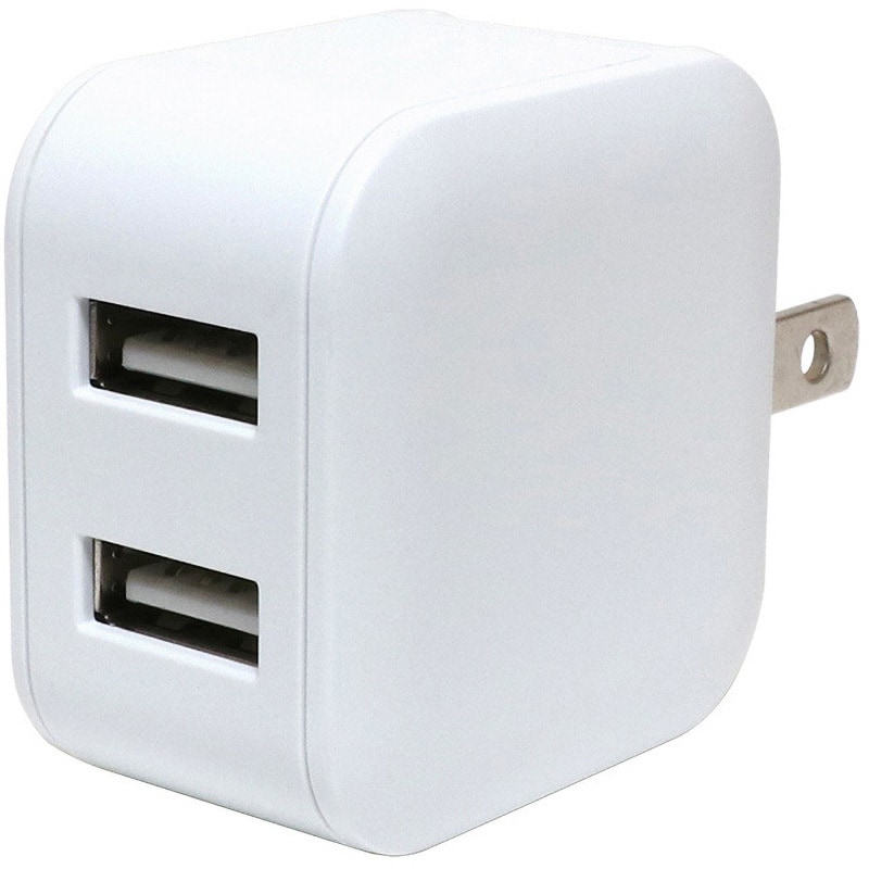 IPA-US03/WH USB-ACアダプタ 2．4A 自動出力制御機能付 1個 MCO 【通販