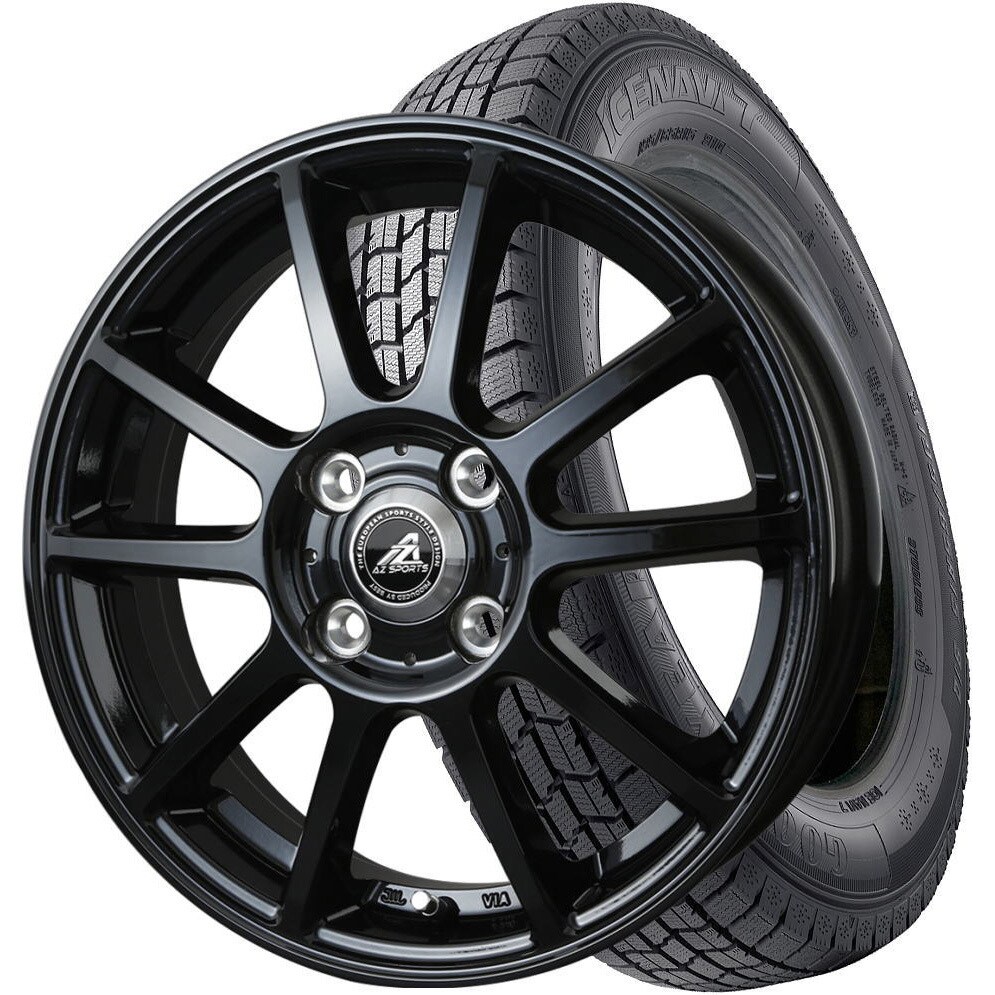 スタッドレス(冬)タイヤ&ホイール 4本セット 【軽自動車】 1セット(4本) Goodyear 【通販モノタロウ】