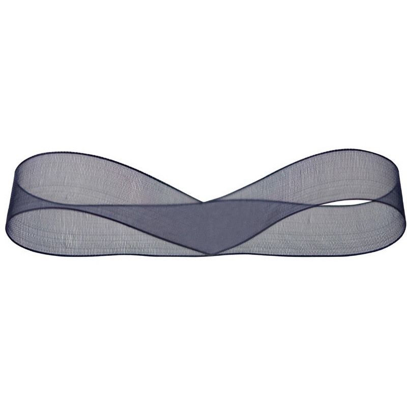 OR1513 オーガンジーリボン HEADS(ヘッズ) ネイビー色 幅15mm 1