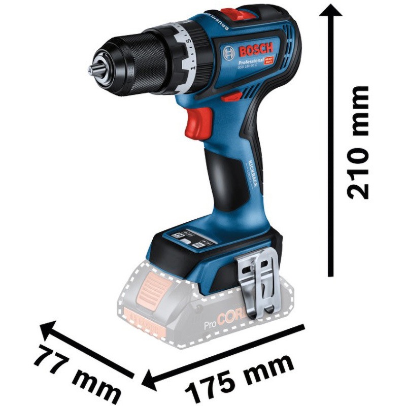 BOSCH - BOSCH 振動ドリル 18V-55 GSB18V-90C コードレス振動ドライバードリル BOSCH(ボッシュ