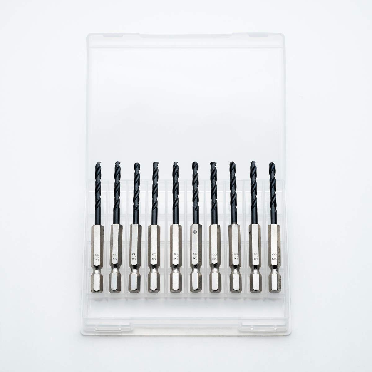 B-CSK3.8 六角軸コバルトバッチリドリル トライアルコーポレーション チタン系コーティング サイズ3.8mm全長80mm 1セット(10本)