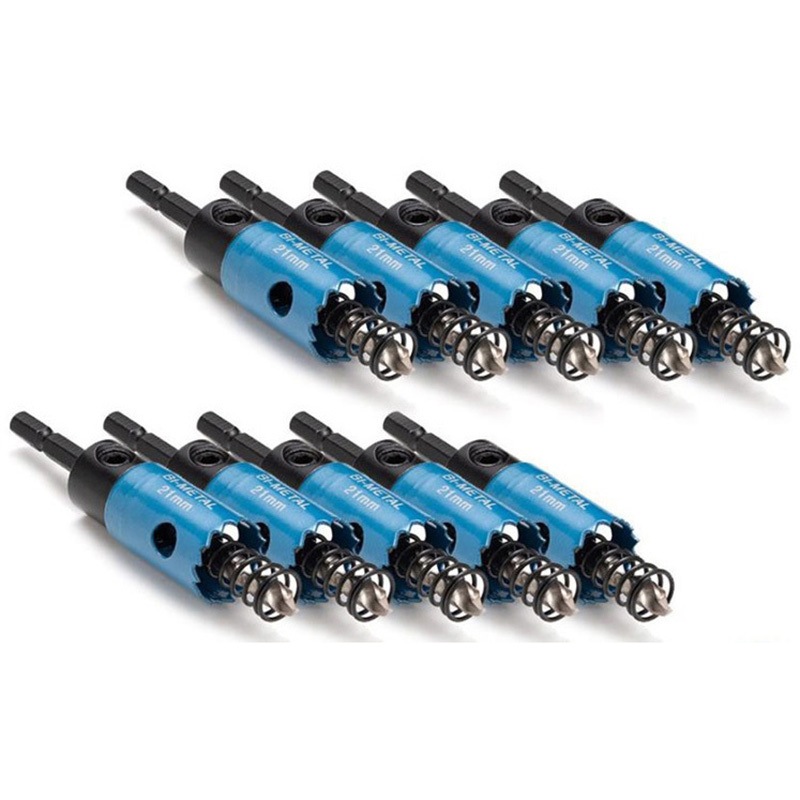 B-H21/10 六角軸バイメタルホルソー 1セット(10本) トライアルコーポレーション 【通販モノタロウ】