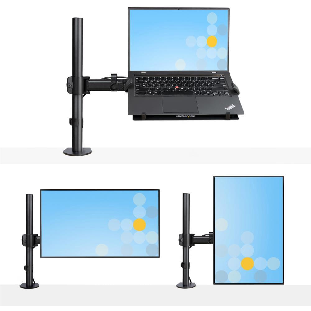 A-LAPTOP-DESK-MOUNT ノートパソコンアーム/モニターアーム両用/1画面