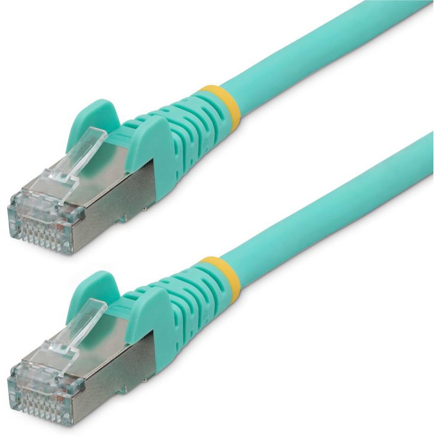 NLAQ-10M-CAT6A-PATCH カテゴリー6A LANケーブル/LSZH/10GbE 500MHz/100W PoE++/S/FTP/ツメ折防止/CAT6A ハロゲンフリー StarTech.com スタンダード RoHS指令(10物質対応)対応 アクア色 導体サイズ27AWG[mm<sup>2</sup>] 1個
