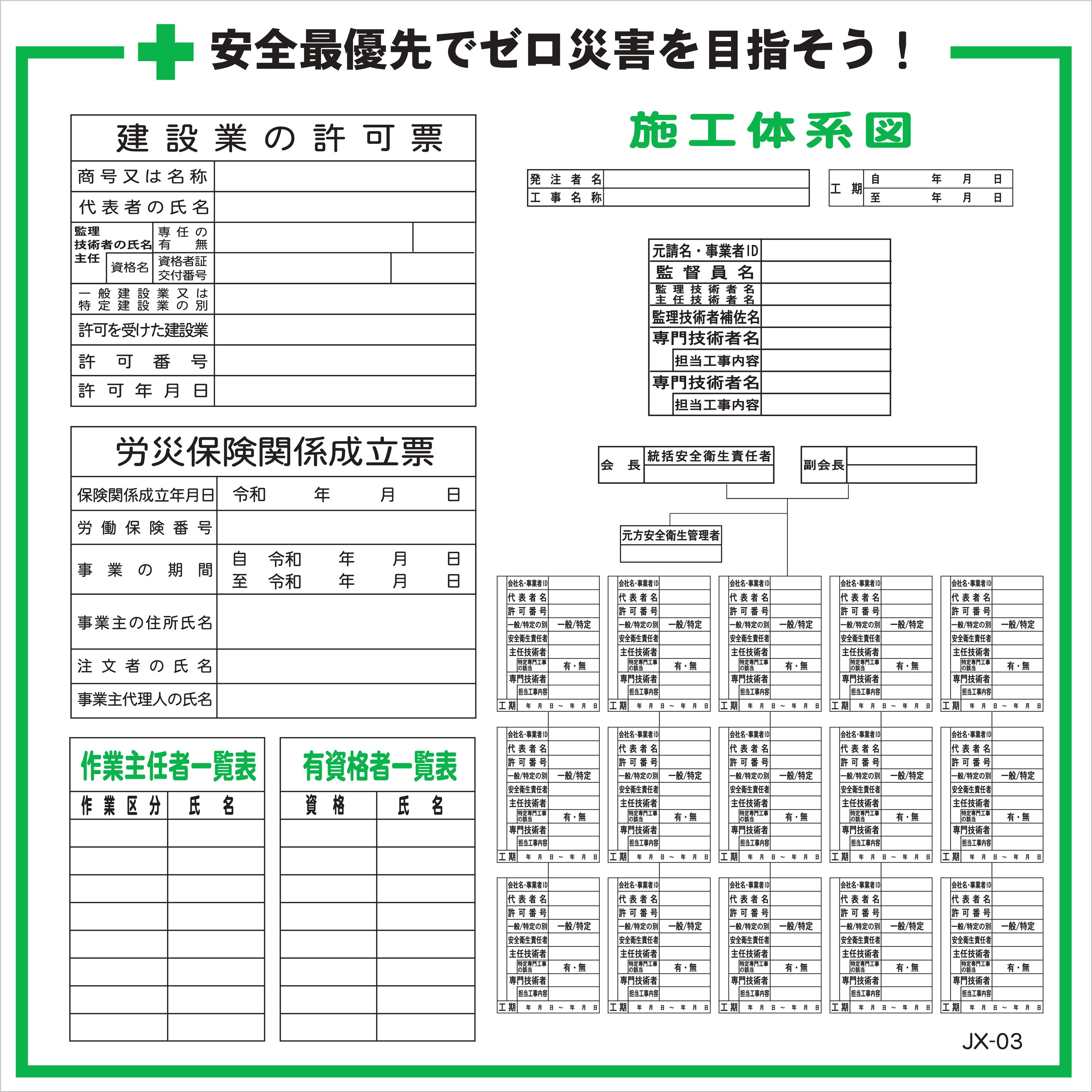 JX-03-2 建設一体型パネル 安全興業 幅900mm高さ900mm 1セット(2枚) JX-03-2