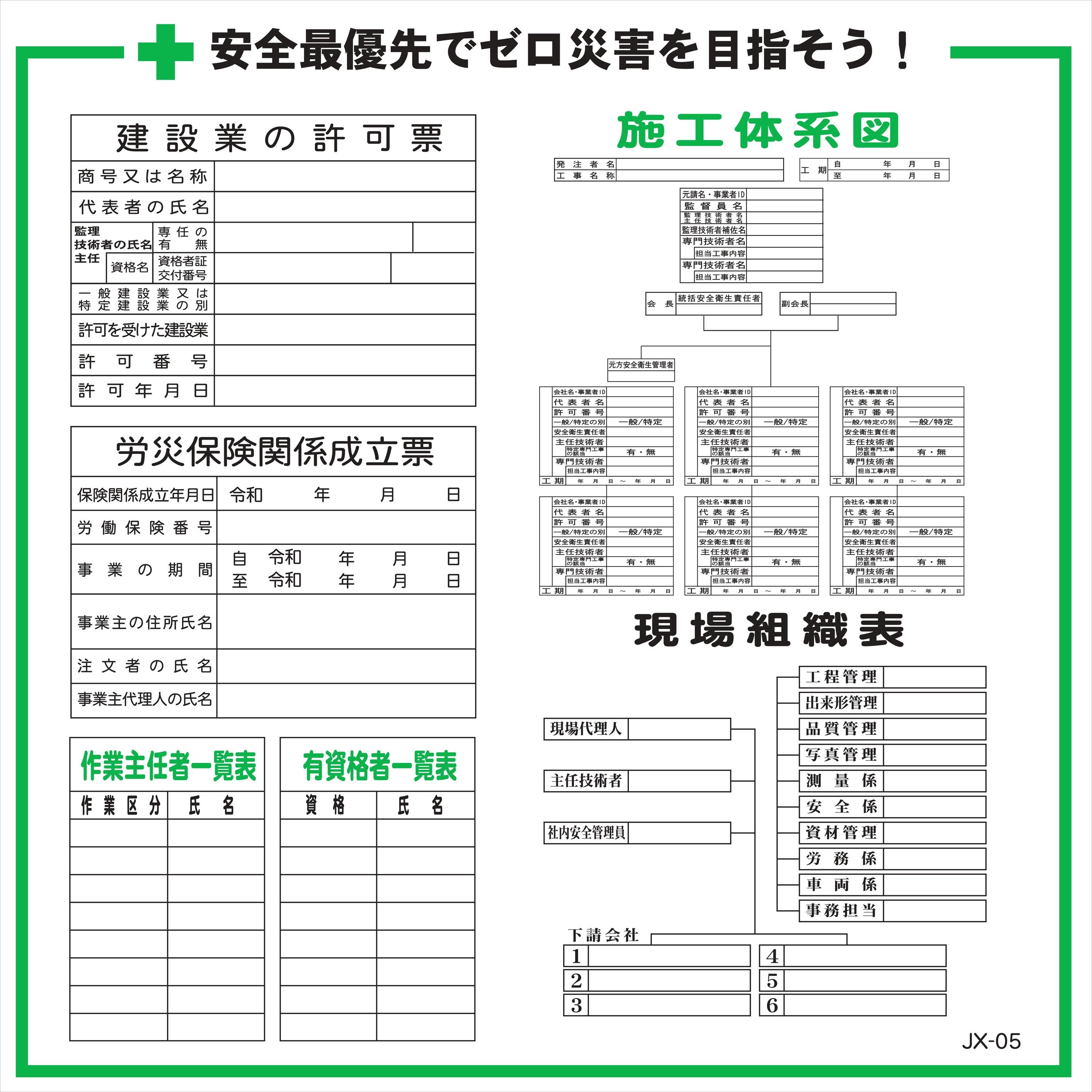 JX-05-2 建設一体型パネル 安全興業 幅900mm高さ900mm 1セット(2枚) JX-05-2