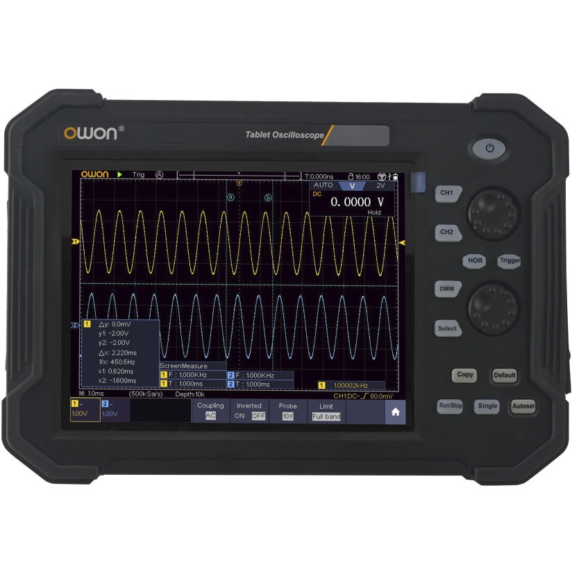 TAO3102A タブレット・オシロスコープ OWON 周波数帯域100MHz チャンネル数2ch