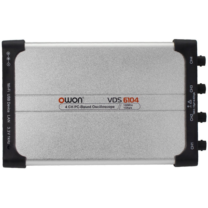 VDS6104 PC接続型・オシロスコープ OWON 周波数帯域100MHz チャンネル数4ch