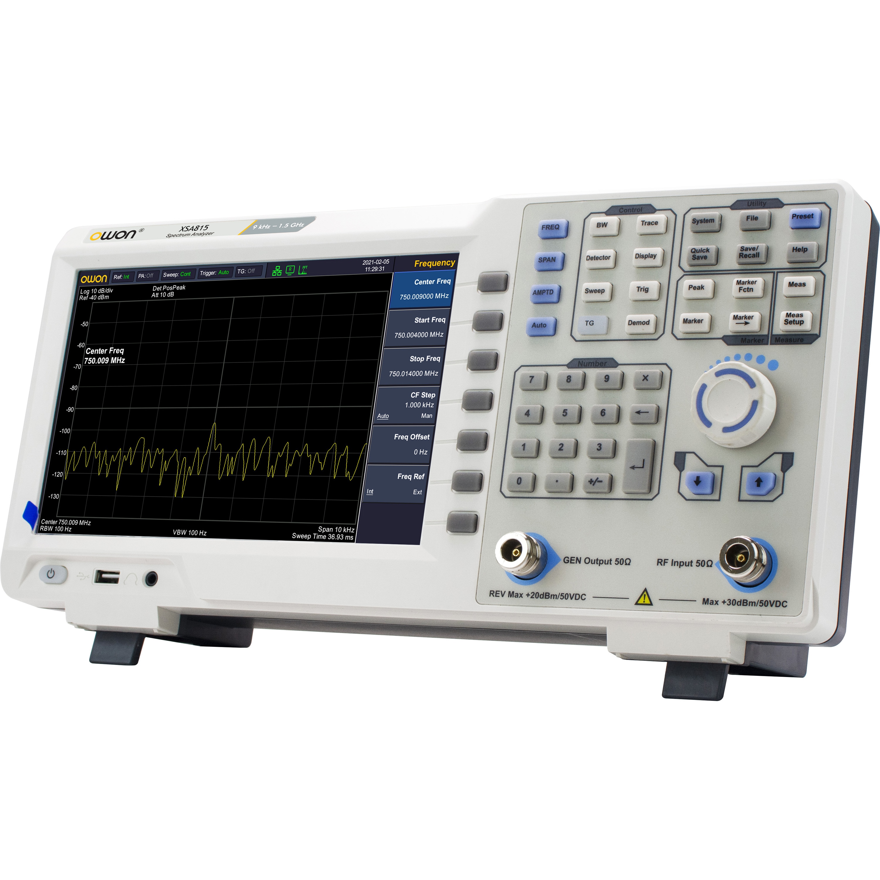 XSA815-TG ベンチトップ・スペクトラム・アナライザ XSA800シリーズ