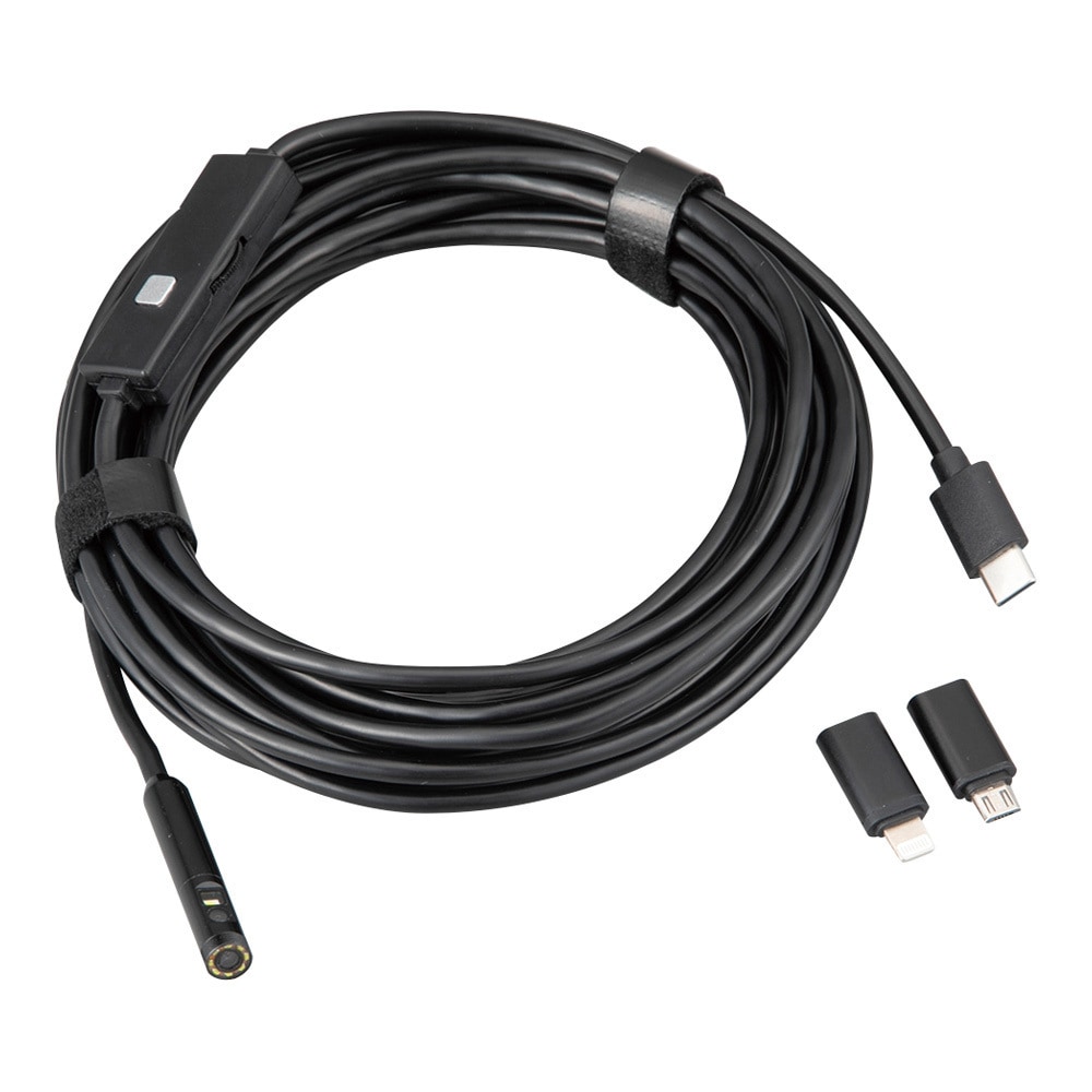 W400-B スマホファイバースコープ Φ7.9mm アズワン ケーブル長5m 5,255円