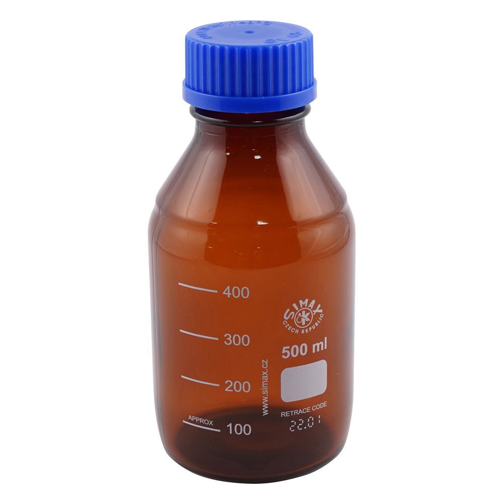 2070H/500 ネジ口メディウム瓶 遮光 2070Hシリーズ アズワン ねじ口規格(GL)45 500mL  1個