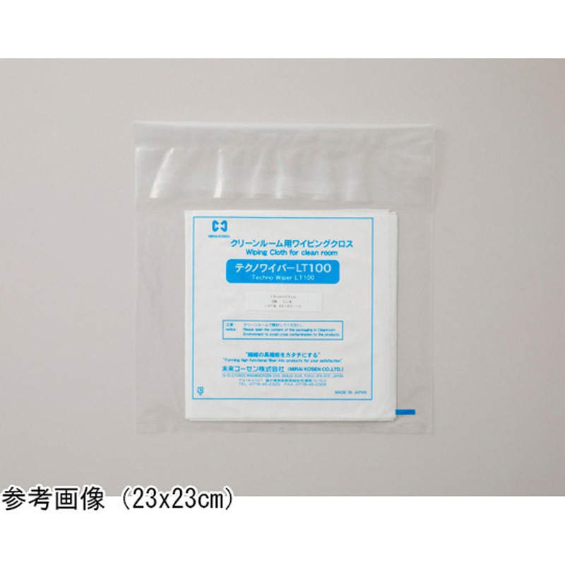 TECHNO WIPER(R) LT100 スタック CLN 未来コーセン 寸法230×230mm 1袋(300枚)